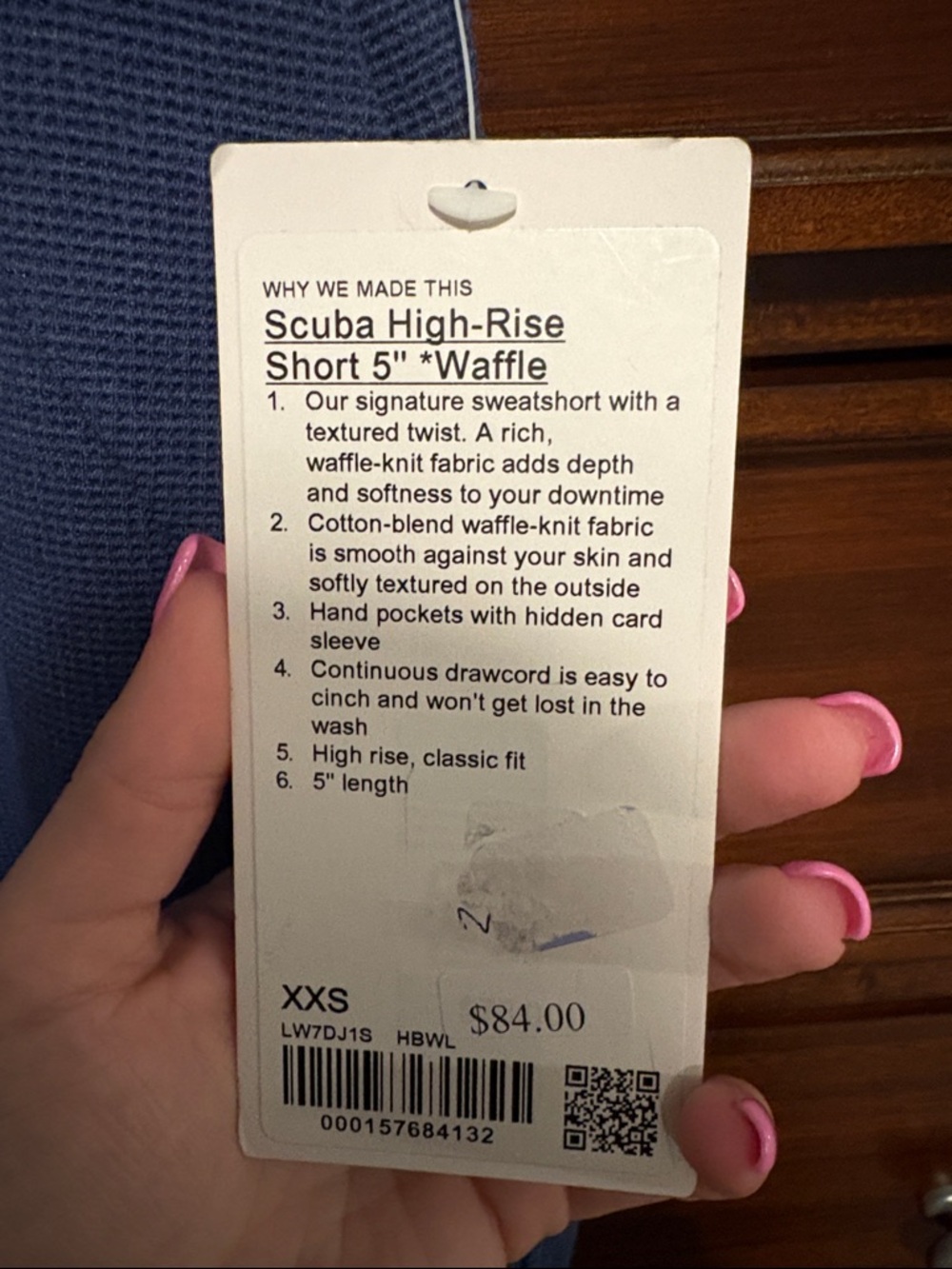 Lululemon Scuba High Rise Short 5” Waffle - Picture 2 of 6
